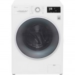 LG Eco Hybrid With TrueSteam FH4U2TDH1N Free Standing Washer Dryer in White